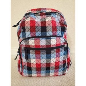 NWT Vera Bradley Campus Backpack in Patriotic Plaid #27966-11404